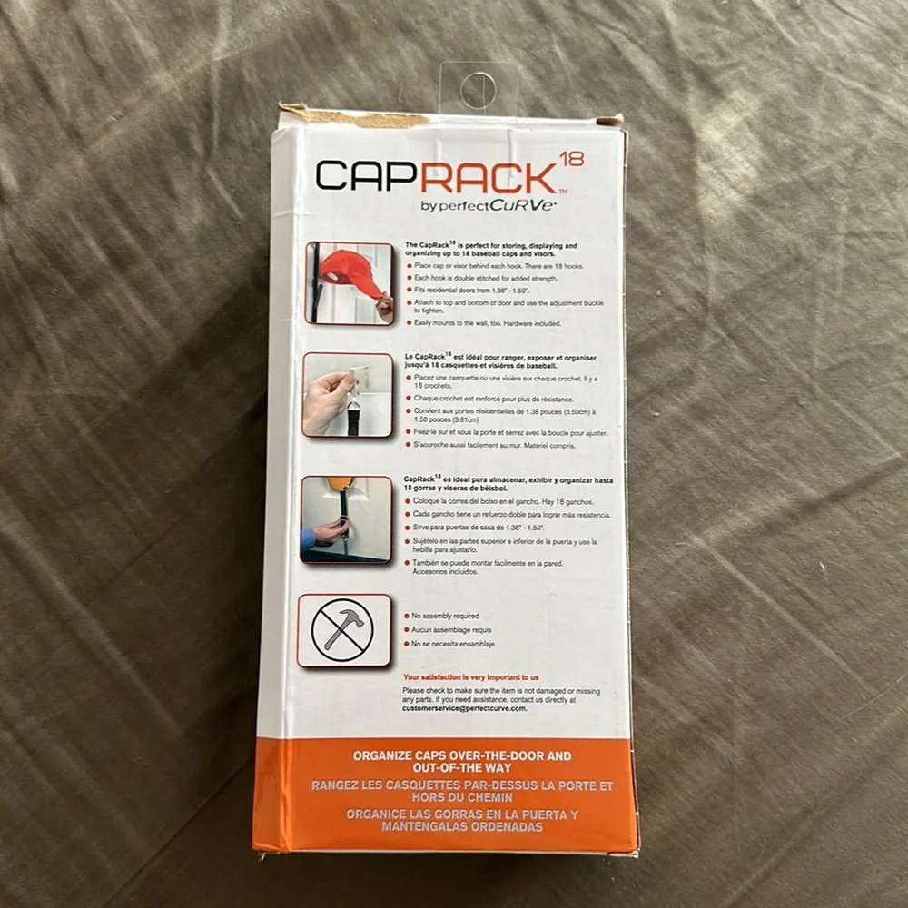 Cap Rack - Over The Door - Picture 2 of 3